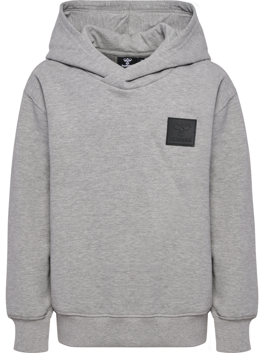 hmlCLEAN HOODIE, GREY MELANGE, packshot