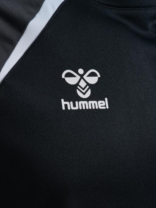 hmlLEAD 2.0 CREW SWEAT, BLACK/ASPHALT, packshot
