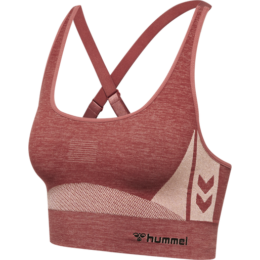 hmlCLEA SEAMLESS  SPORTS TOP, WITHERED ROSE/ROSE TAN MELANGE, packshot