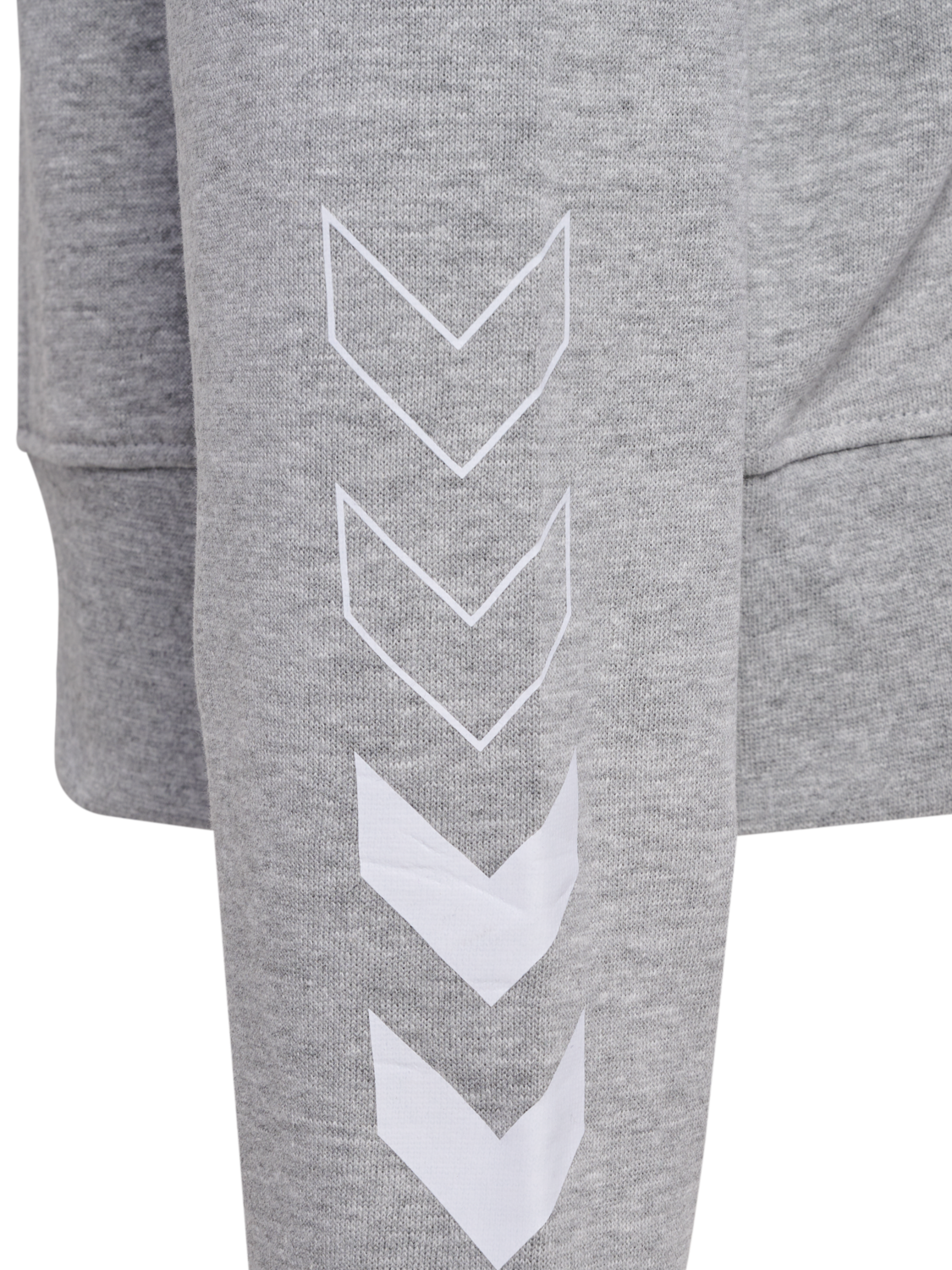 hmlELEMENTAL SHORT HOODIE WOMAN, GREY MELANGE, packshot