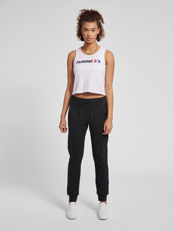 hmlNONI 2.0 REGULAR PANTS, BLACK, model