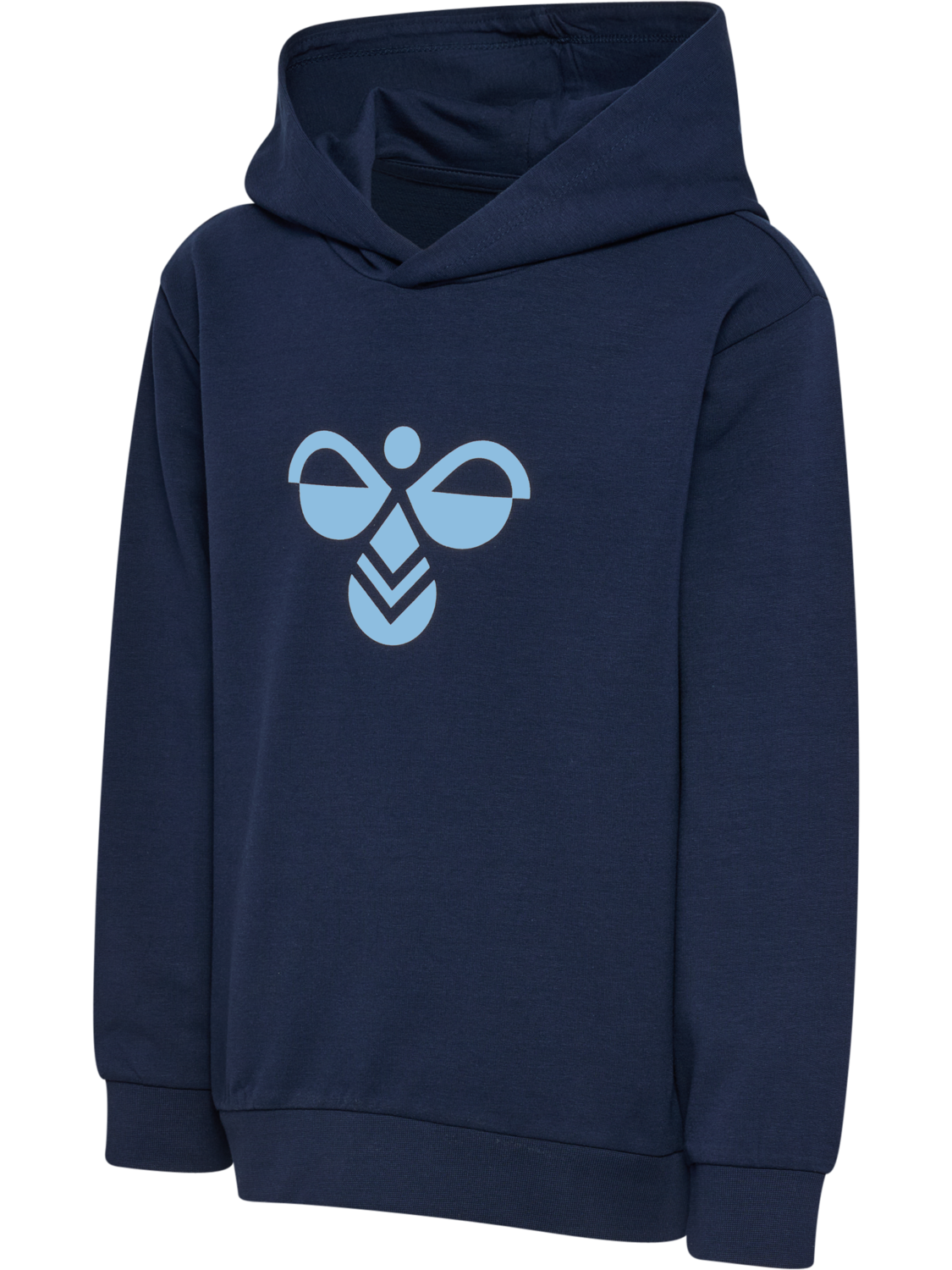 hmlJR REG TUKAS HOODIE, DRESS BLUES/FLINT STONE, packshot