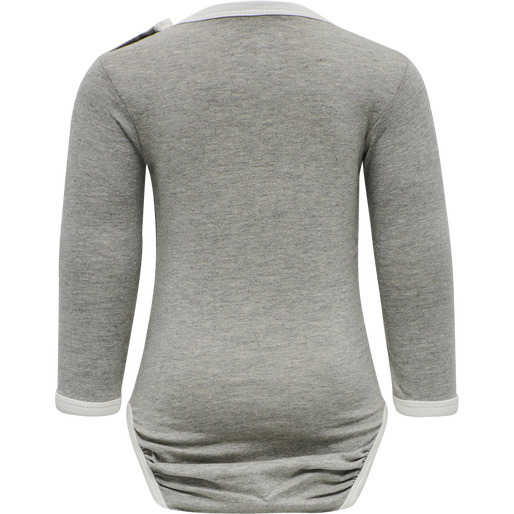 hmlFLIPPER BODY L/S 2-PACK, GREY MELANGE/WOODROSE hmlFLIPPER BODY L/S 2-PACK, GREY MELANGE/WOODROSE, packshot