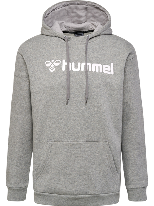 hmlMOVER COTTON HOODIE, GREY MELANGE hmlMOVER COTTON HOODIE, GREY MELANGE, packshot