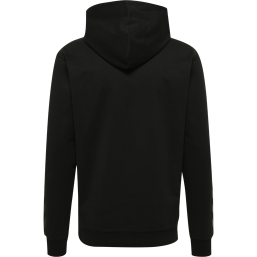 hmlOFFGRID COTTON HOODIE, JET BLACK, packshot