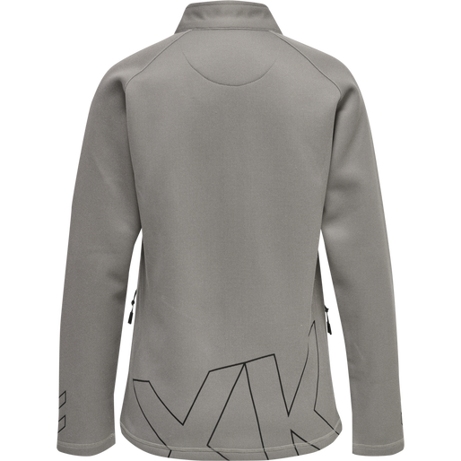 hmlCIMA XK ZIP JACKET WOMAN, GREY MELANGE, packshot
