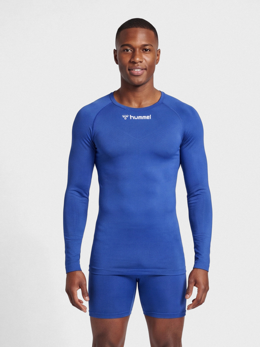 hmlBL COMFORT 2.0 TEE L/S, TRUE BLUE, model