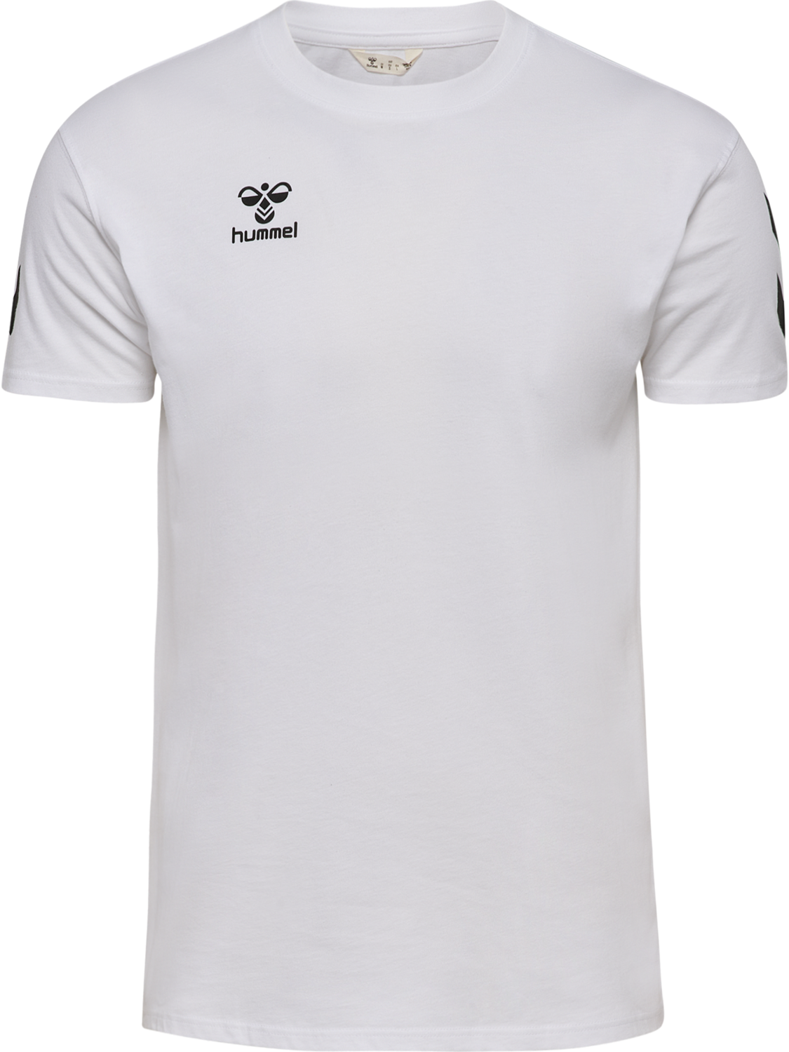 hmlGO 2.0 CHEVRON T-SHIRT S/S, WHITE, packshot