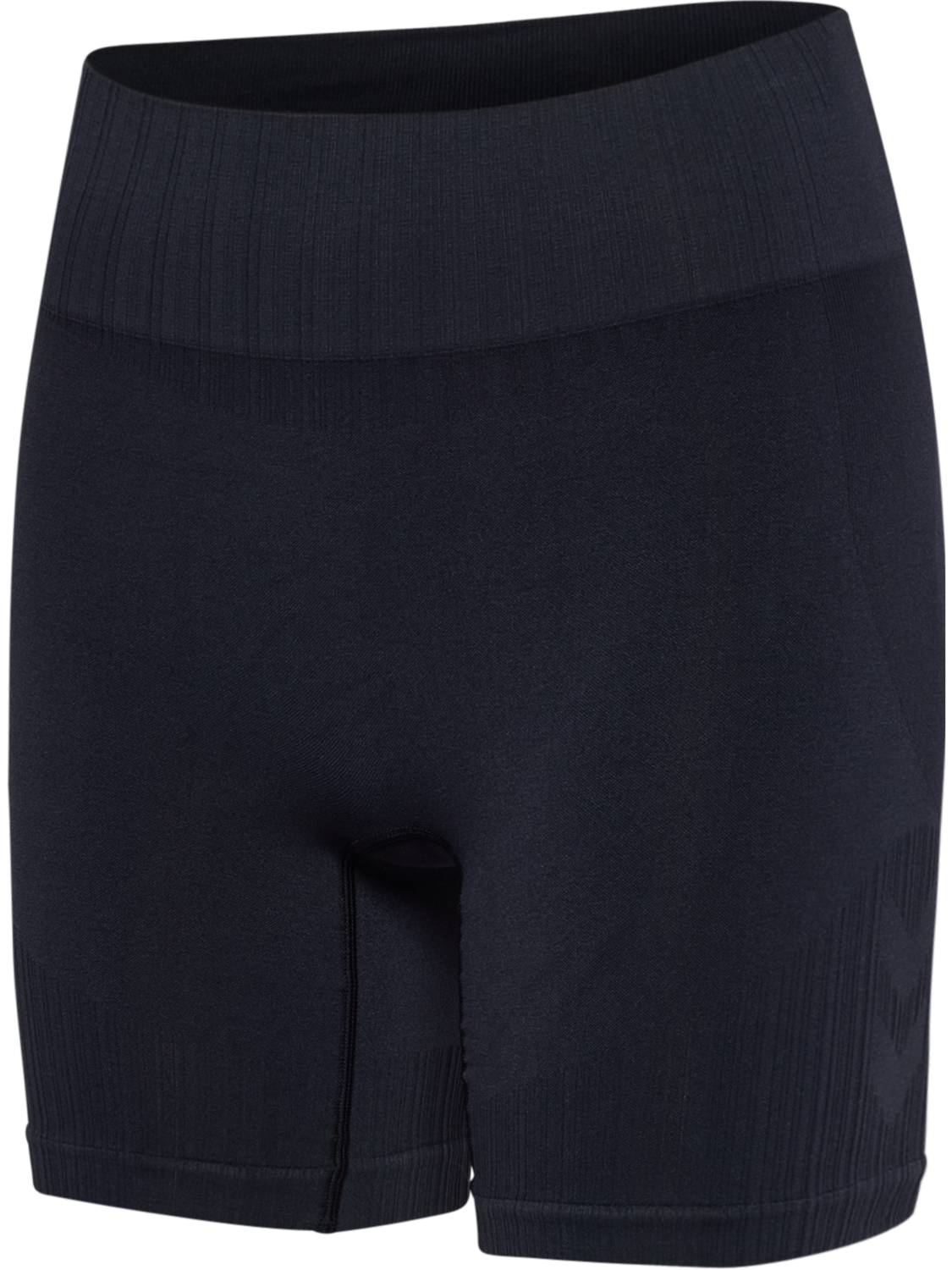 hmlMT DEFINE SEAML SCRUNCH SHORTS, BLACK, packshot