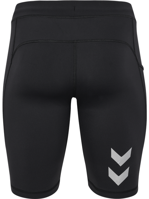 hmlRUN SHORT TIGHT, BLACK, packshot
