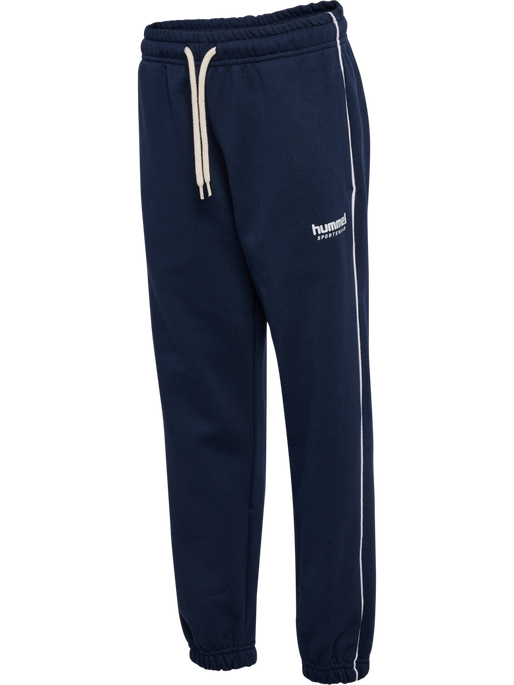 hmlJR LOOSE SWEATPANT PIPING, DRESS BLUES hmlJR LOOSE SWEATPANT PIPING, DRESS BLUES, packshot