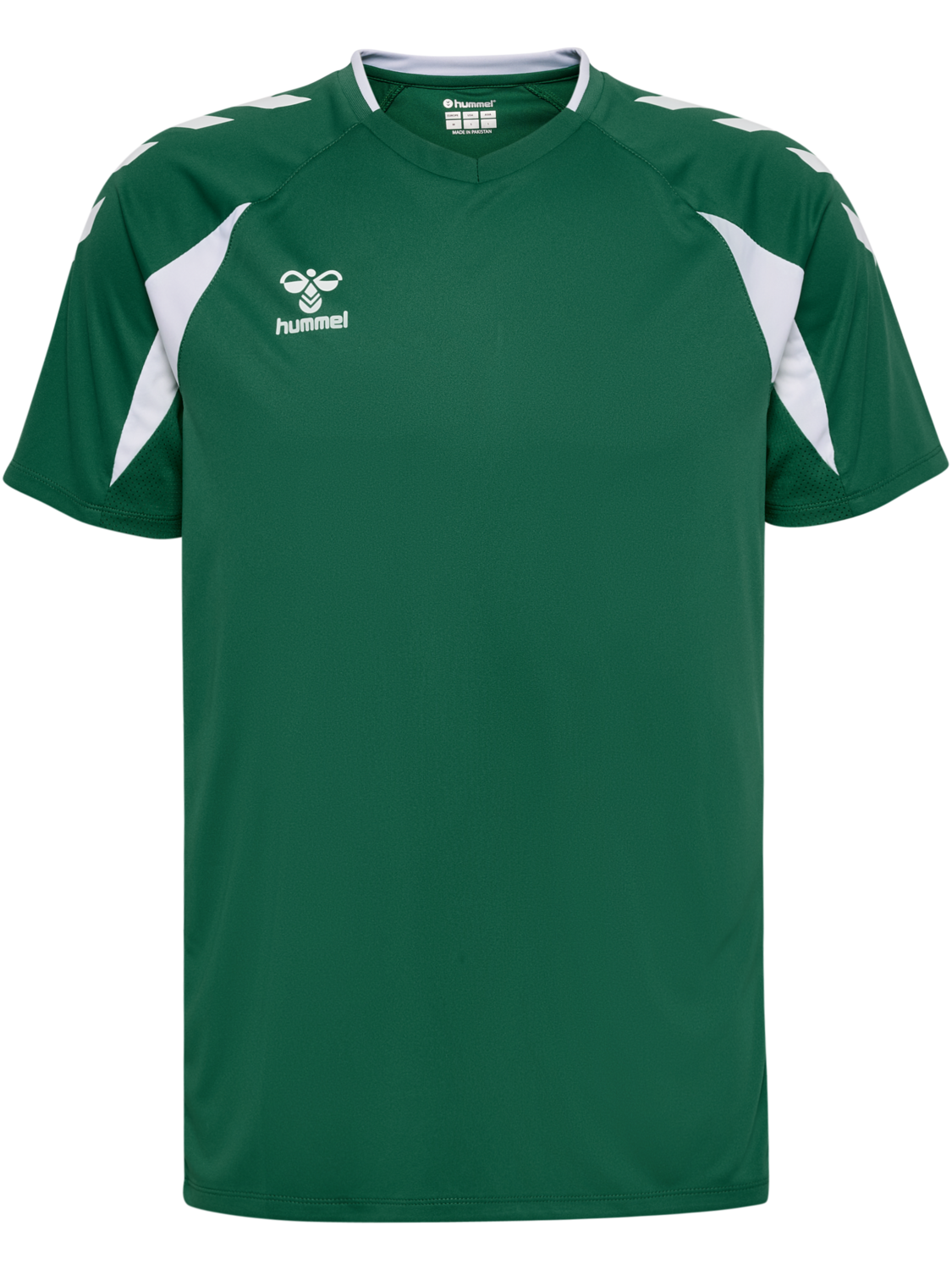 hmlCORE 2.0 JERSEY S/S, EVERGREEN/WHITE, packshot