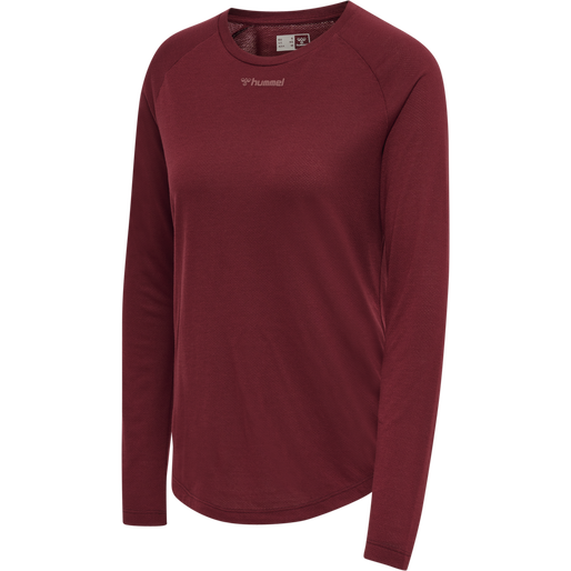 hmlMT VANJA T-SHIRT L/S, CABERNET, packshot