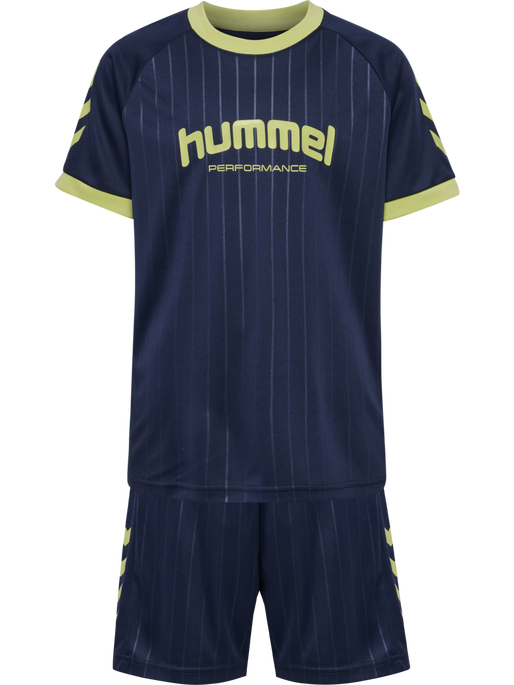 hmlJR GOAL STRIPE SET, DRESS BLUES hmlJR GOAL STRIPE SET, DRESS BLUES, packshot