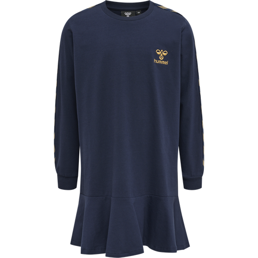 hmlEVELYN DRESS L/S, BLACK IRIS, packshot