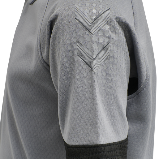 hmlLEAD FUNCTIONAL KIDS POLO, GREY MELANGE, packshot