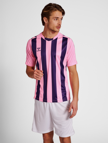 hmlCORE XK STRIPED JERSEY S/S, COTTON CANDY, model
