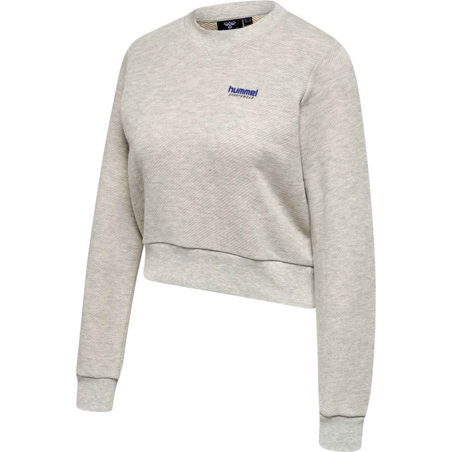 hmlLGC SHAI SHORT SWEATSHIRT, LEGACY MELANGE, packshot