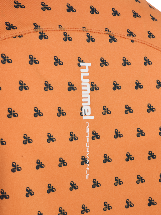 hmlFAST W T-SHIRT L/S, DUSTY ORANGE, packshot