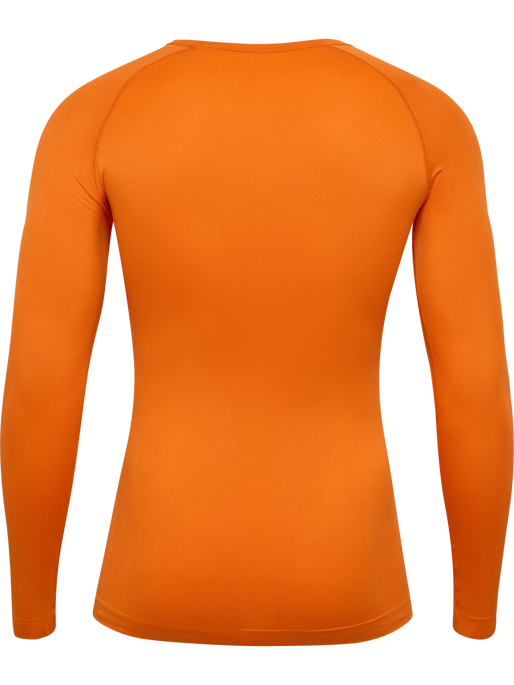 hmlBL COMFORT 2.0 TEE L/S, ORANGE TIGER, packshot