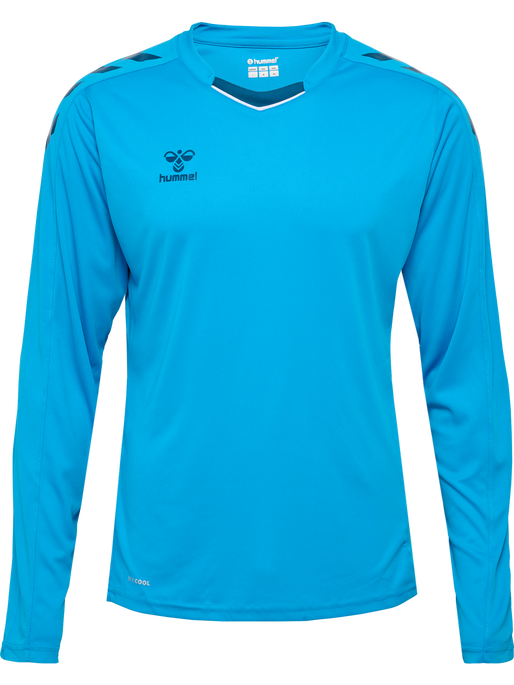 hmlCORE XK POLY JERSEY L/S, BLUE DANUBE, packshot