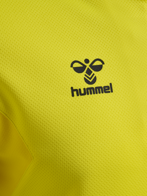 hmlAUTHENTIC HALF ZIP SWEAT, BLAZING YELLOW, packshot