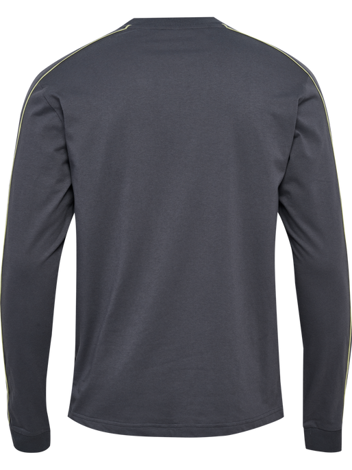 hmlPULSE PIPING T-SHIRT L/S, BLACKENED PEARL hmlPULSE PIPING T-SHIRT L/S, BLACKENED PEARL, packshot