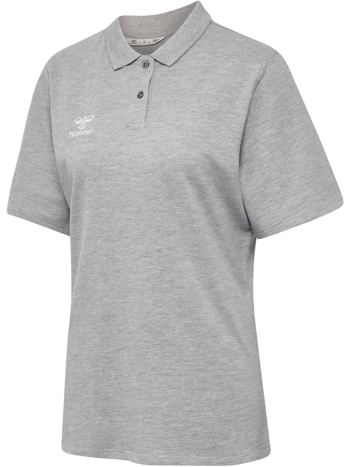 hmlGO 2.0 POLO WOMAN, GREY MELANGE, packshot
