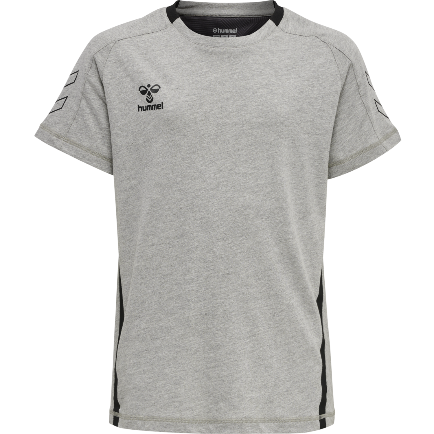 hmlCIMA XK T-SHIRT S/S KIDS, GREY MELANGE, packshot