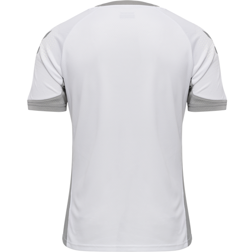 hmlLEAD S/S POLY JERSEY, WHITE, packshot