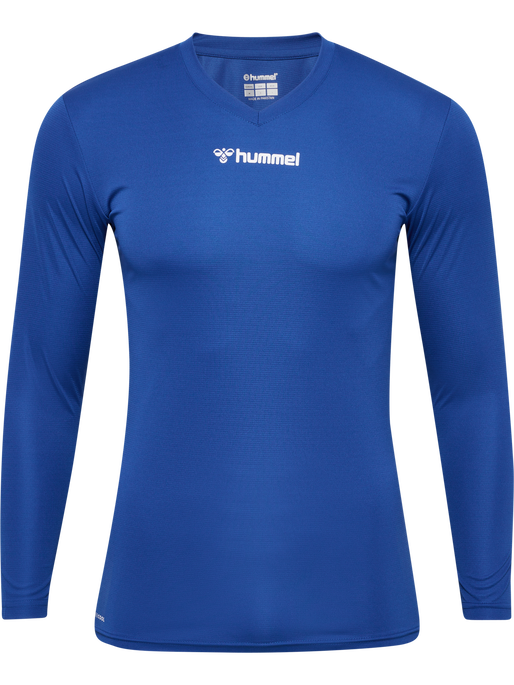 hmlBL ESSENTIAL TEE L/S, TRUE BLUE, packshot