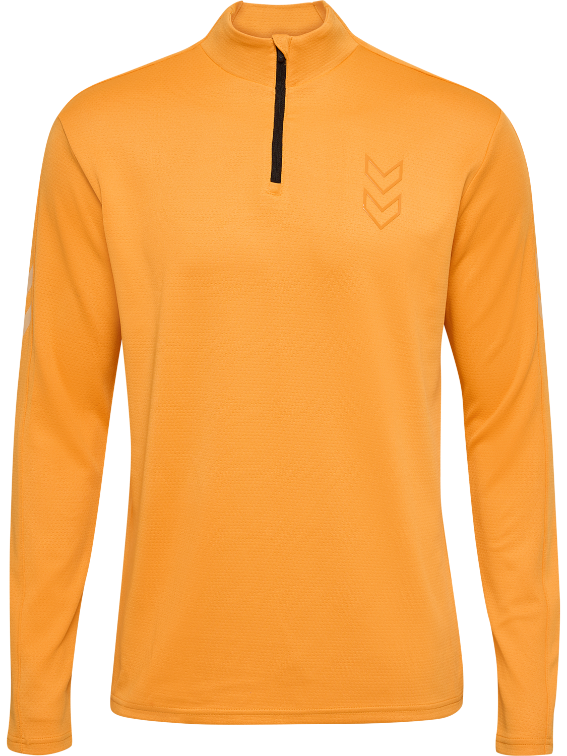 hmlACTIVE PL HALF ZIP, BLAZING ORANGE, packshot