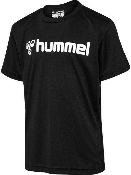 hmlLOGO JERSEY S/S KIDS, BLACK hmlLOGO JERSEY S/S KIDS, BLACK, packshot