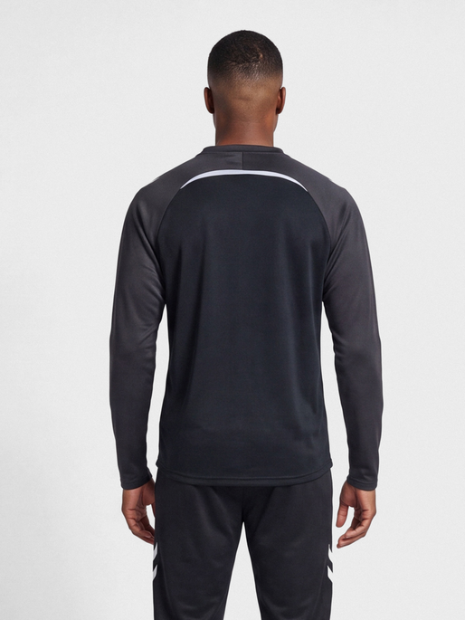 hmlLEAD 2.0 CREW SWEAT, BLACK/ASPHALT, model