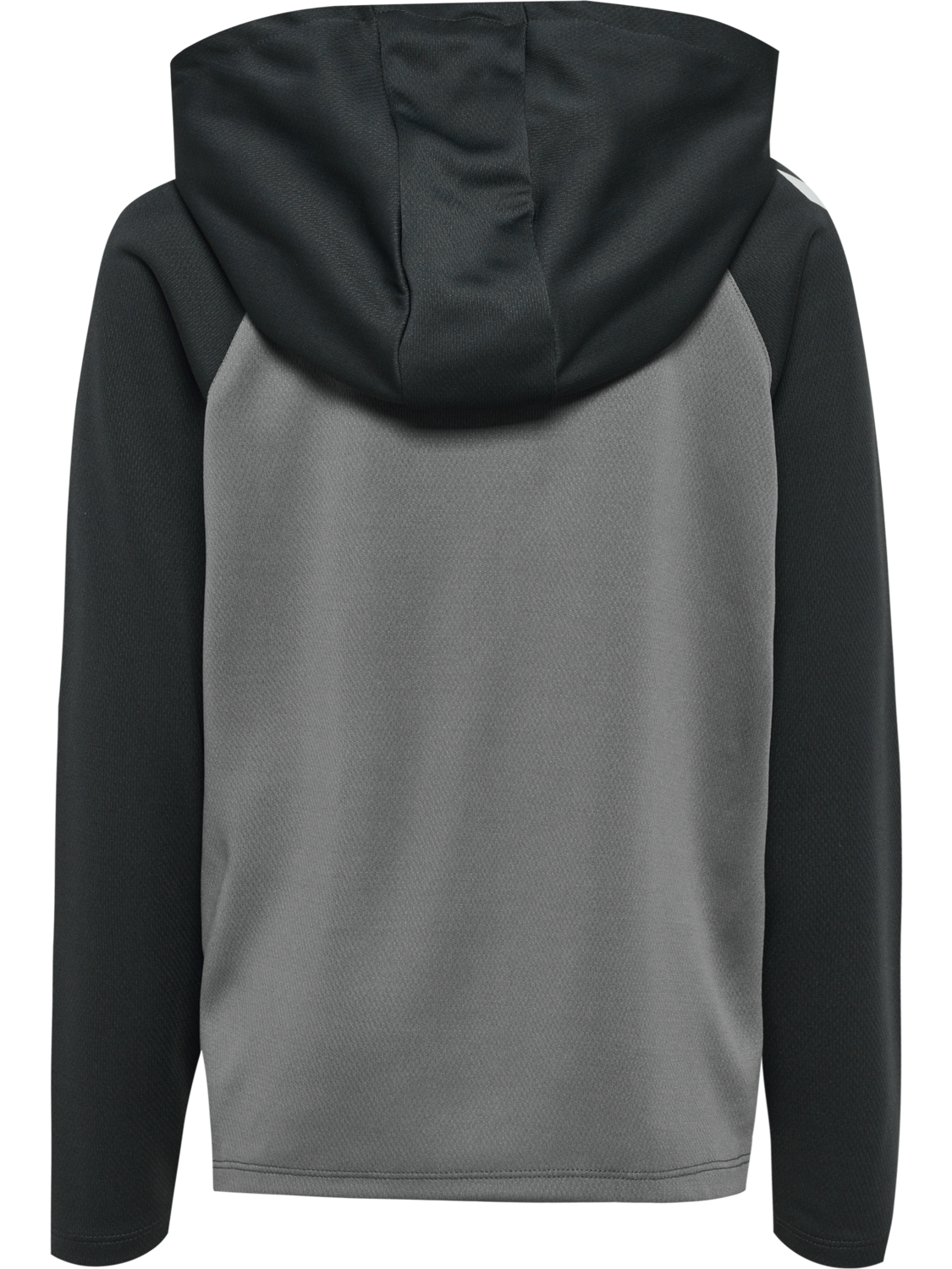 hmlLEAD 2.0 ZIP HOODIE KIDS, STEEL GRAY/ASPHALT, packshot