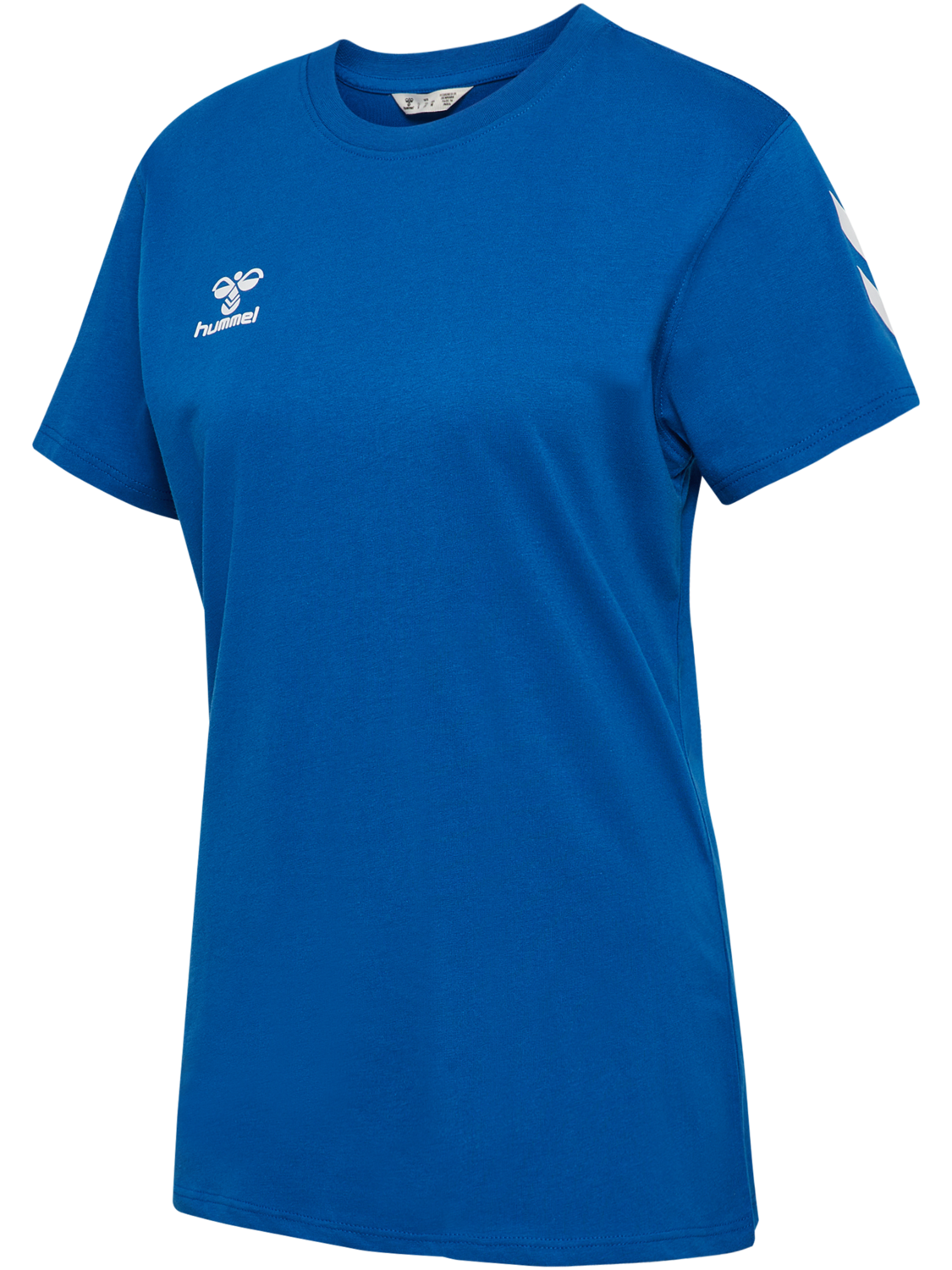 hmlGO 2.0 CHEVRON T-SHIRT S/S WOMAN, TRUE BLUE, packshot