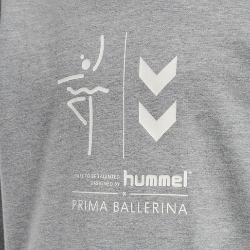 hmlPRIMA BEE HOODIE, GREY MELANGE, packshot