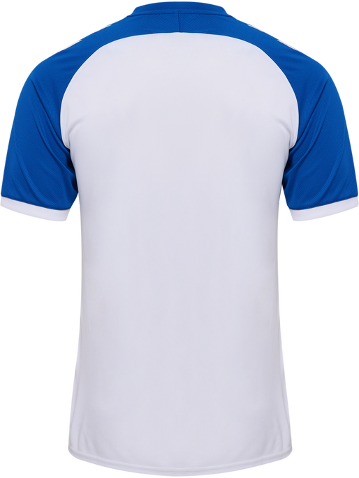 hmlMATCH LEAGUE JERSEY S/S, WHITE/TRUE BLUE, packshot