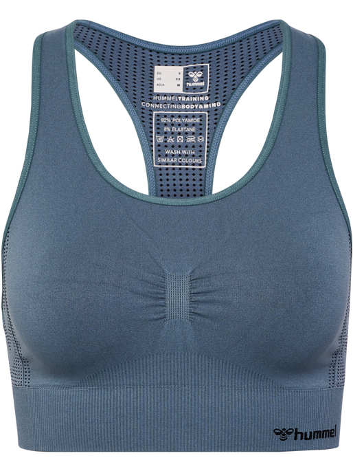 hmlMT SHAPING SEAMLESS SPORTS TOP, STORMY WEATHER , packshot