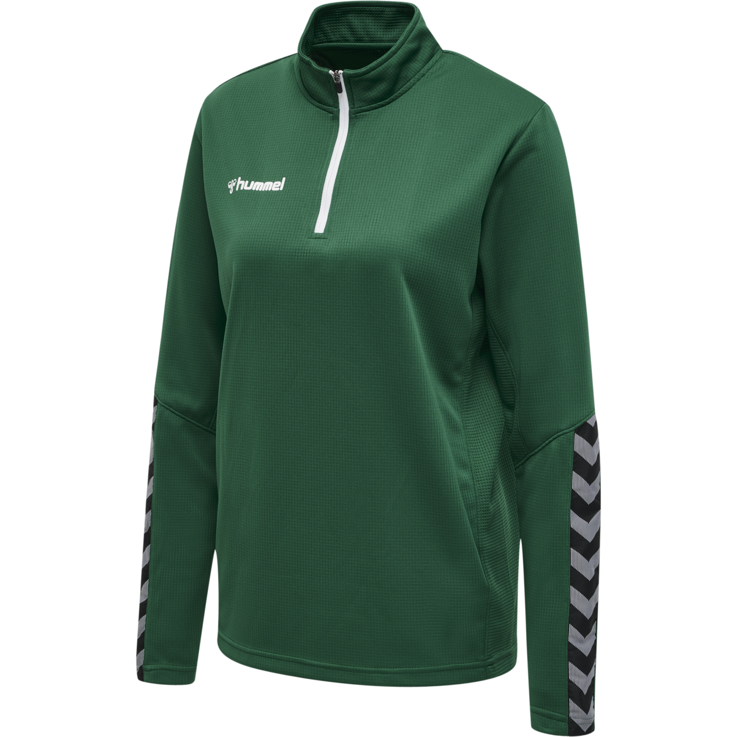 hmlAUTHENTIC HALF ZIP SWEATSHIRT WO, EVERGREEN, packshot