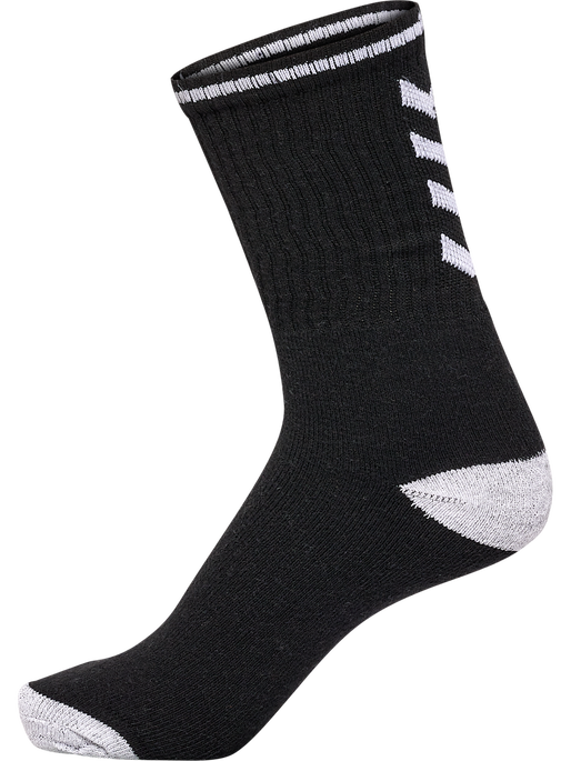 hml3-PACK SINGLE STRIPE CREW SOCK, BLACK, packshot