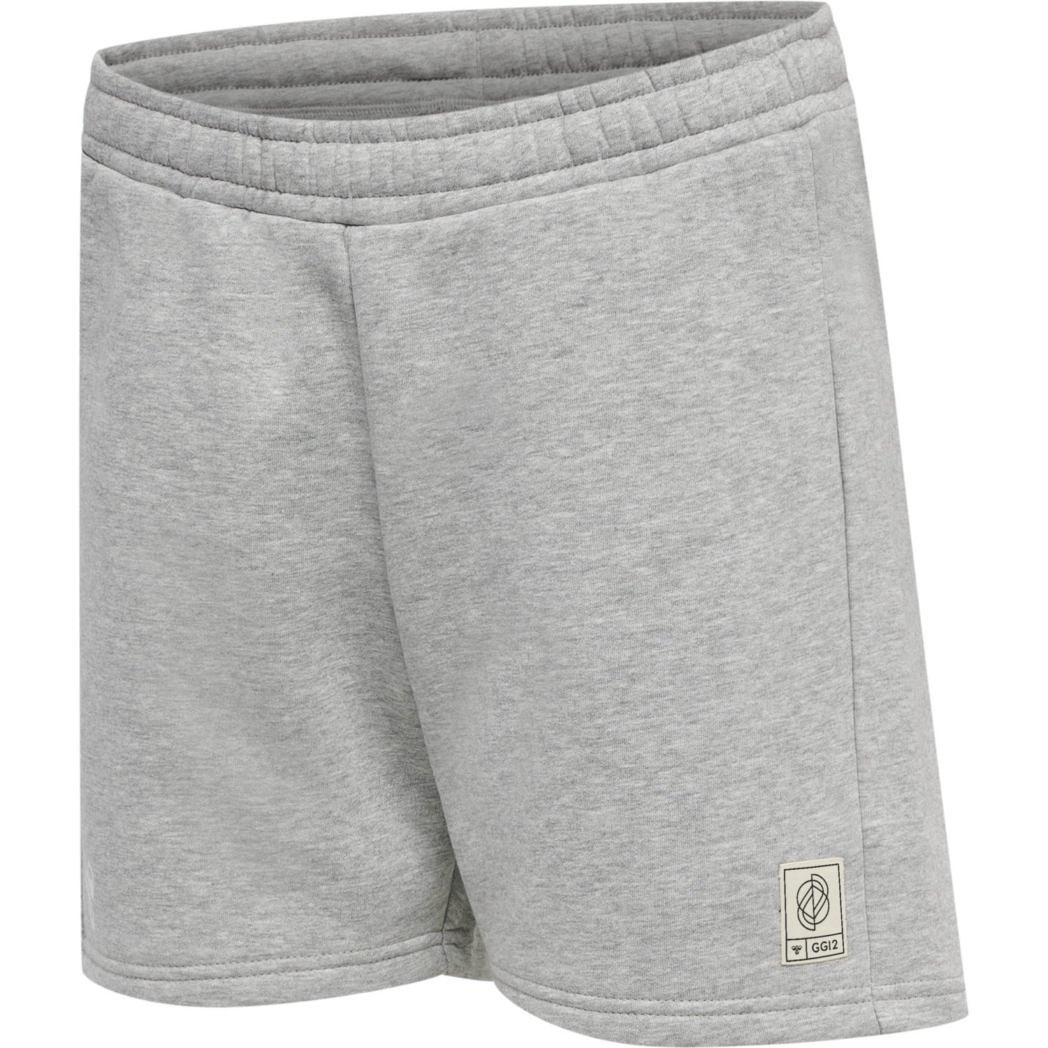 hmlGG12 SWEAT SHORTS WOMAN, GREY MELANGE, packshot
