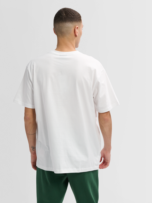 hmlFELIX LOOSE TEE, WHITE, model