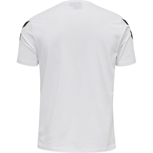 hmlLEGACY CHEVRON T-SHIRT, WHITE, packshot