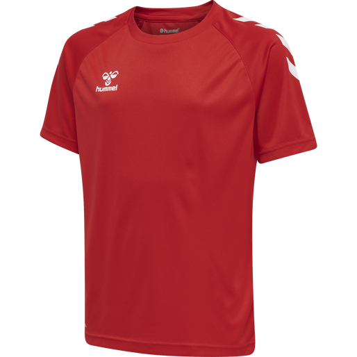 hmlCORE XK CORE POLY TEE S/S KIDS, TRUE RED hmlCORE XK CORE POLY TEE S/S KIDS, TRUE RED, packshot