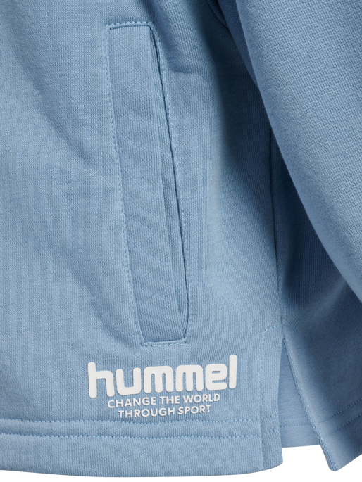 hmlZIPPI ZIP HOODIE, ASHLEY BLUE hmlZIPPI ZIP HOODIE, ASHLEY BLUE, packshot