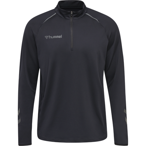hmlAUTHENTIC PRO HALF ZIP SWEAT, ANTHRACITE, packshot