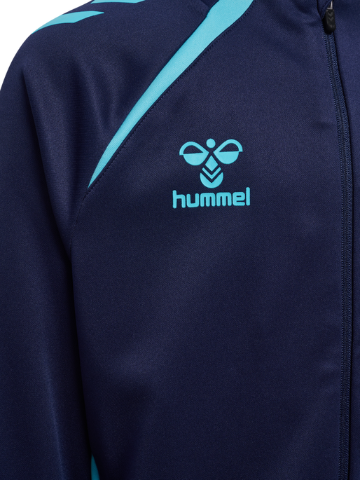 hmlLEAD 2.0 TRACK ZIP JACKET KIDS, MARINE/BLUE FISH hmlLEAD 2.0 TRACK ZIP JACKET KIDS, MARINE/BLUE FISH, packshot