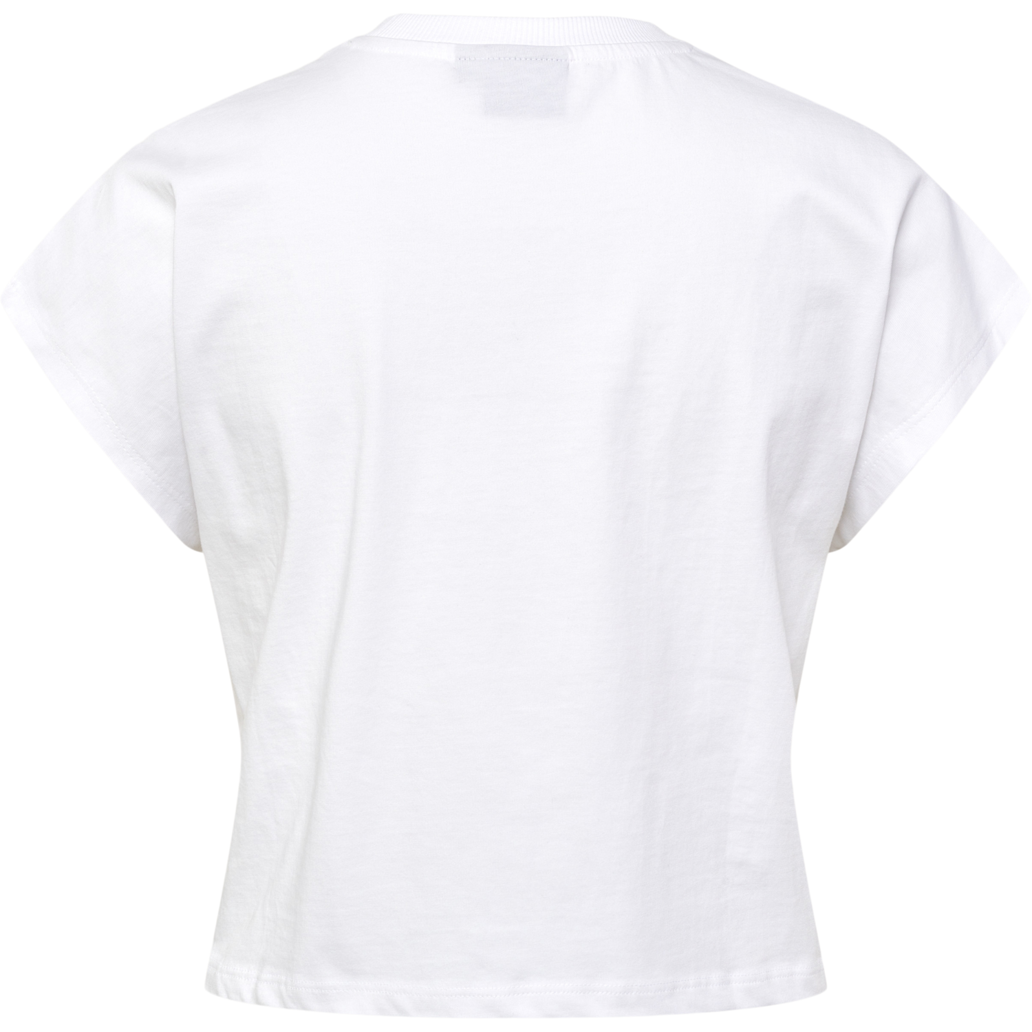 hmlLGC JUNE CROPPED T-SHIRT, WHITE, packshot