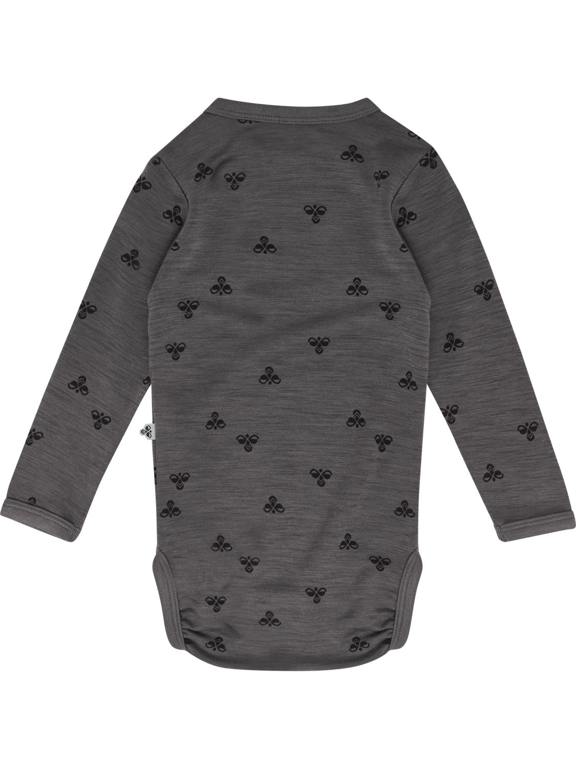 hmlMINI WOOL BODY L/S, CHARCOAL GRAY, packshot